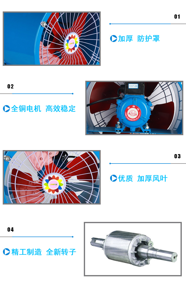 軸流低噪聲通風(fēng)機(jī)細(xì)節(jié)圖